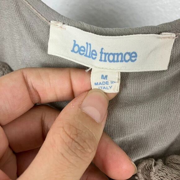 Belle France Silk Fairy Shirt Womens M Whimsigoth Peasant Cottagecore Ethereal - Picture 7 of 8